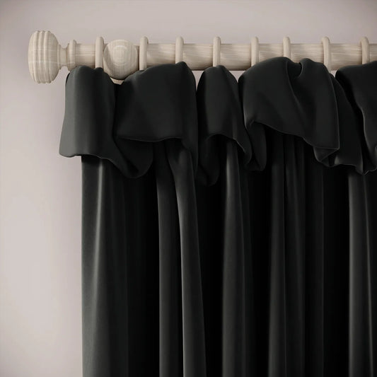 Mrs Twitchit Curtains - Soft Velvet - Void