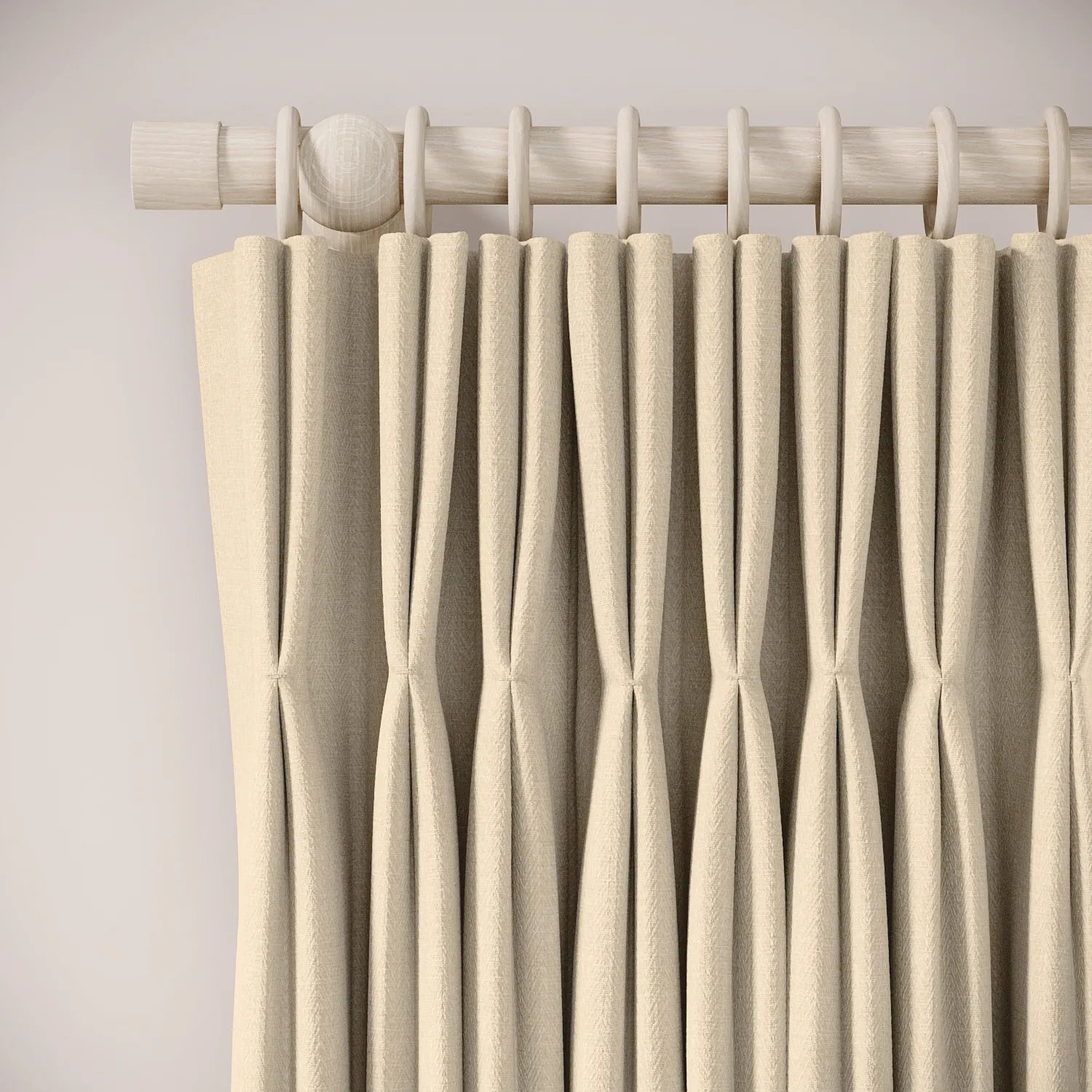 Wooden Pole - Limewash