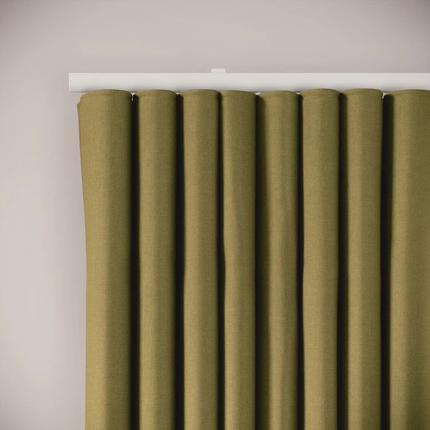 Porthcawl Curtains - Brushed Cotton - Cricket