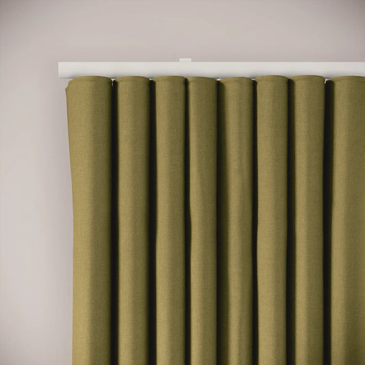 Porthcawl Curtains - Brushed Cotton - Cricket