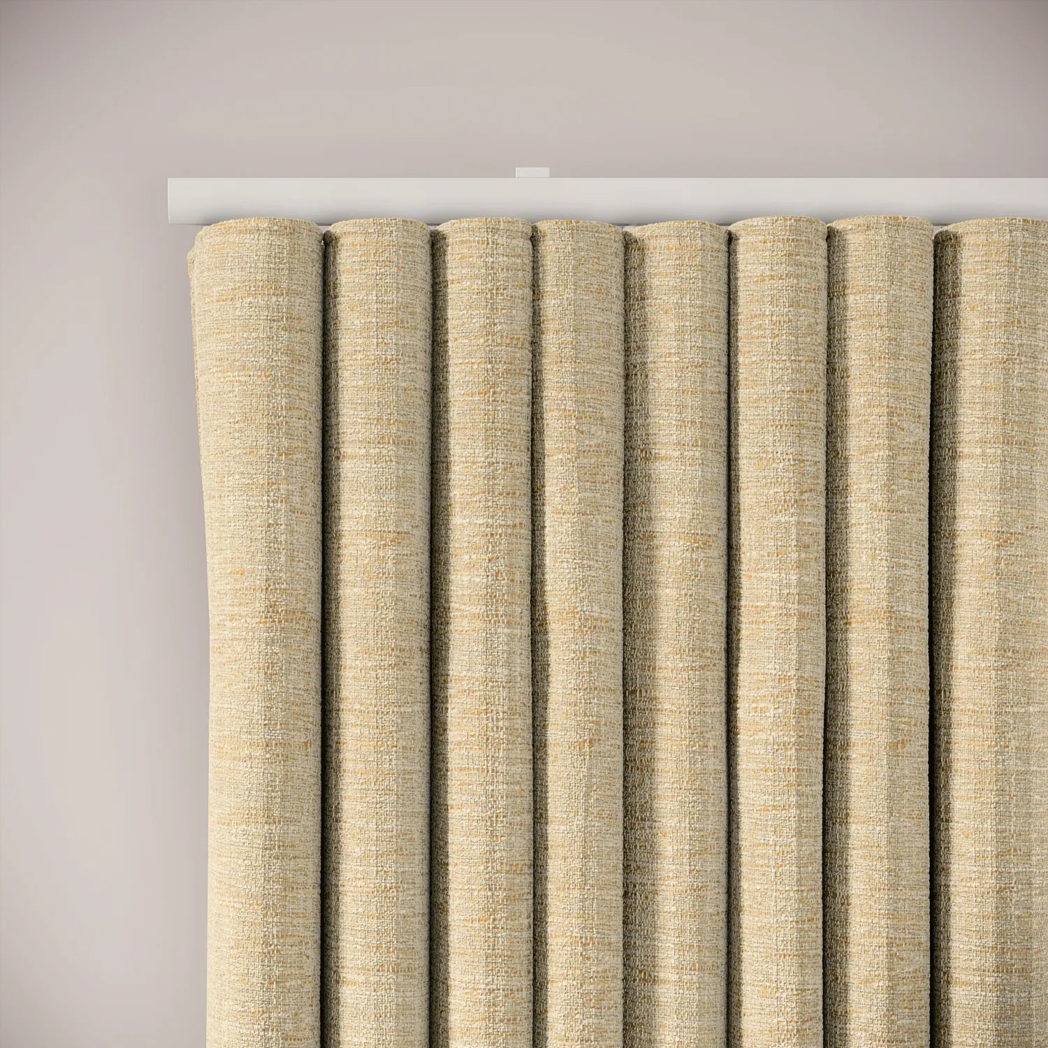 Porthcawl Curtains - Eco Boucle - Demerara