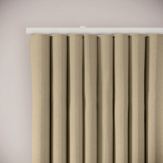 Porthcawl Curtains - Eco Weave - Milky Coffee
