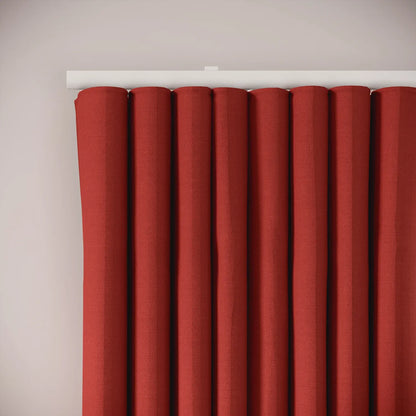 Porthcawl Curtains - Linen Blend - Cardinal