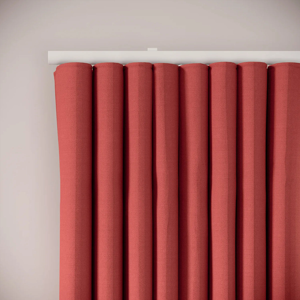 Porthcawl Curtains - Linen Blend - Crimsonite