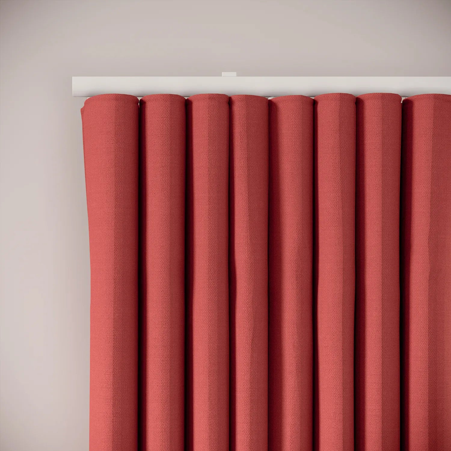 Porthcawl Curtains - Linen Blend - Crimsonite