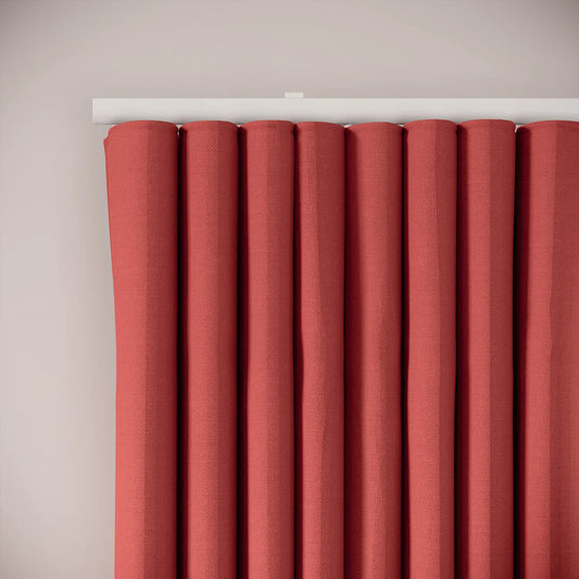 Porthcawl Curtains - Linen Blend - Crimsonite