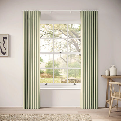 Porthcawl Curtains - Linen Blend - Mint Julep