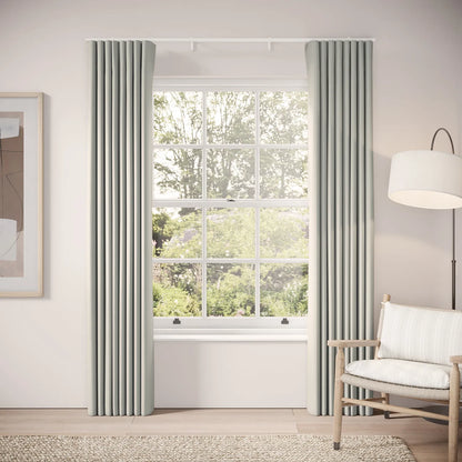 Porthcawl Curtains - Linen Blend - Villa Blue