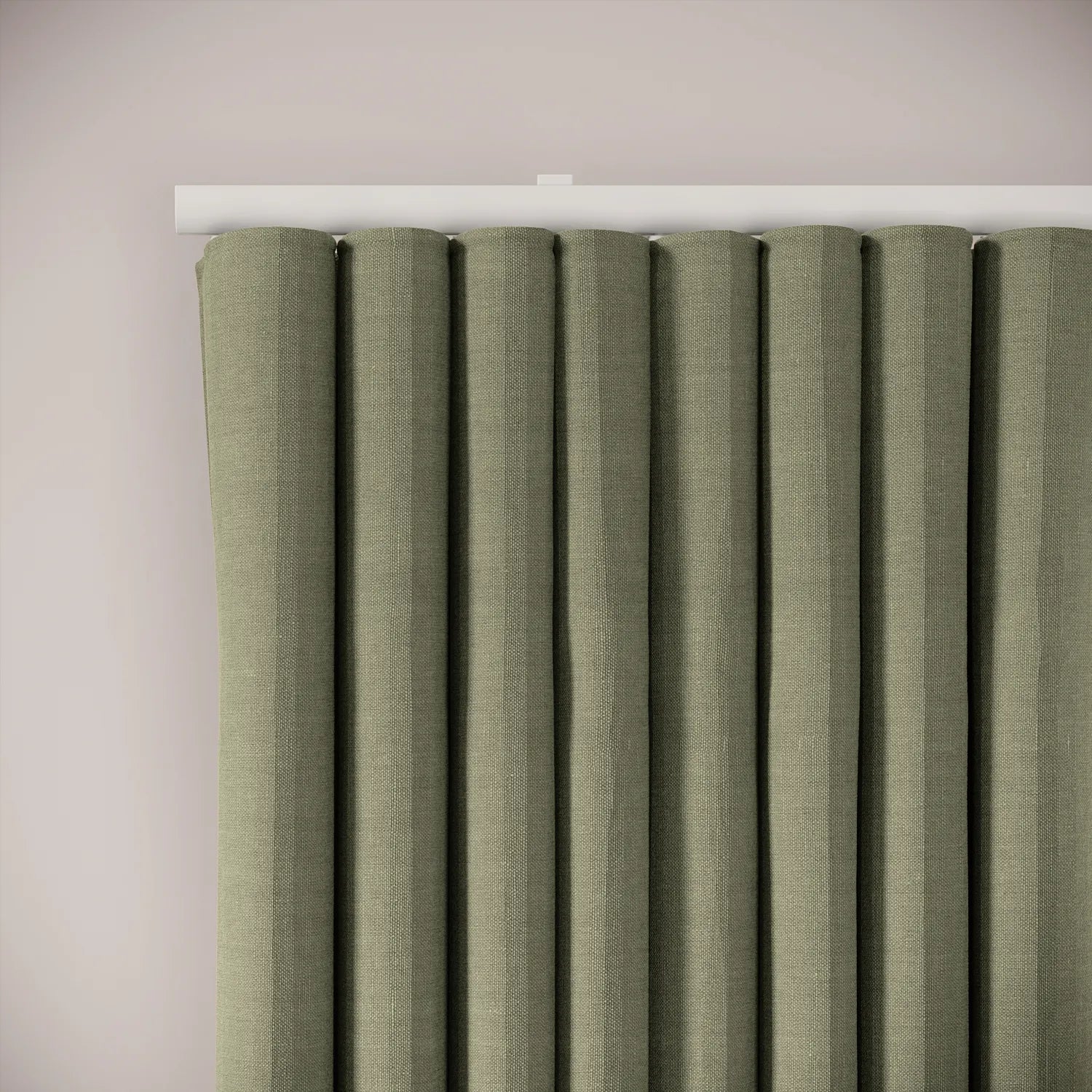 Porthcawl Curtains - Pure Linen - Herbal