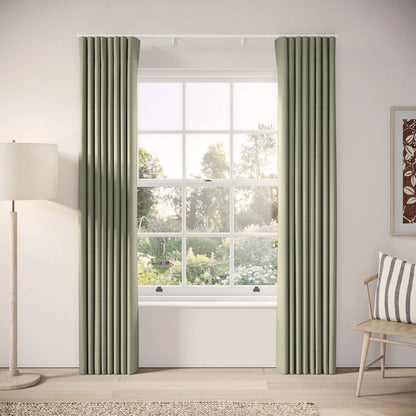Porthcawl Curtains - Pure Linen - Herbal