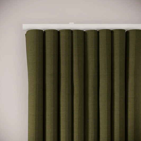 Porthcawl Curtains - Pure Linen - Mossify