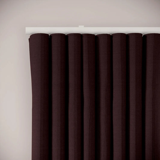 Porthcawl Curtains - Pure Linen - Plumble