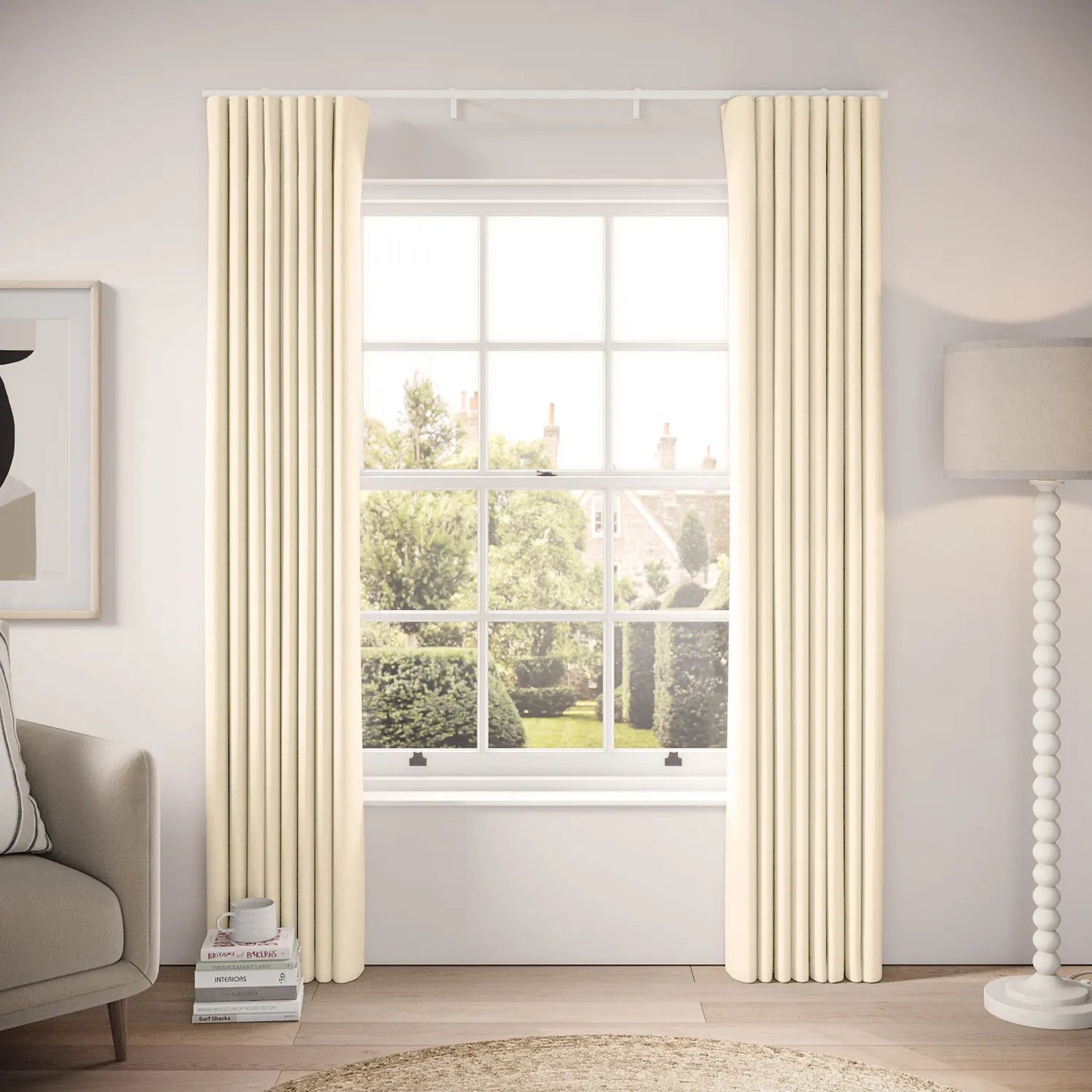 Porthcawl Curtains - Pure Linen - Venus de Milo