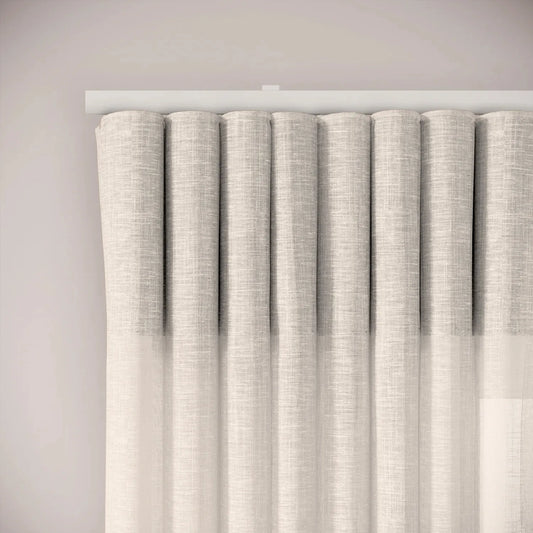 Porthcawl Curtains - Slubby Sheer - Lighthouse