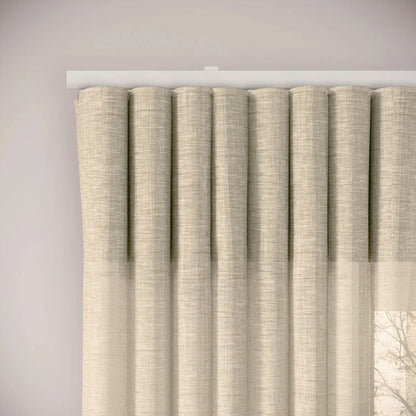 Porthcawl Curtains - Slubby Sheer - Nutty