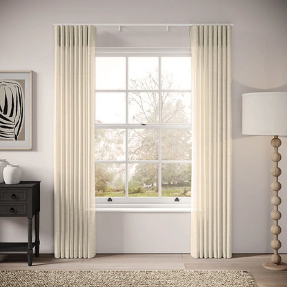 Porthcawl Curtains - Slubby Sheer - Nutty