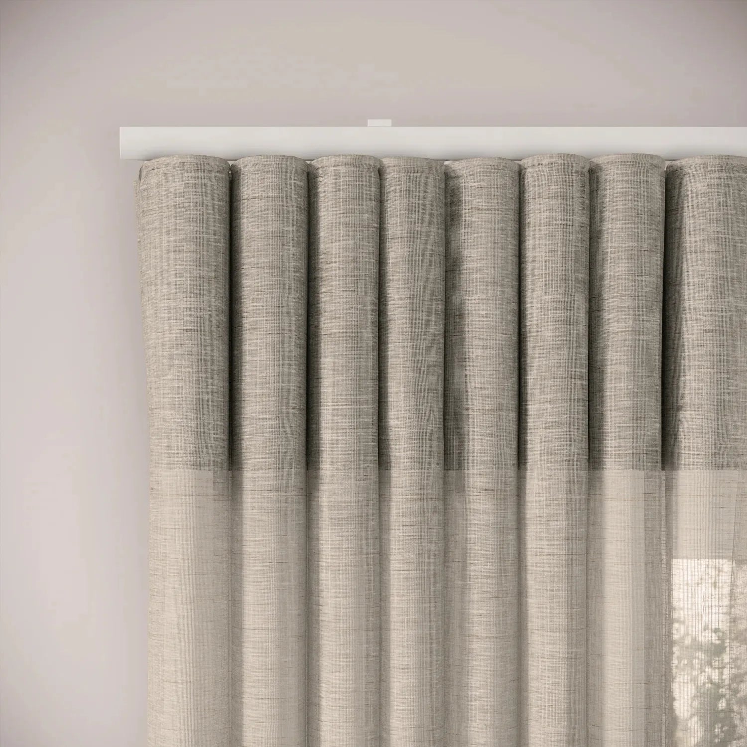 Porthcawl Curtains - Slubby Sheer - Oatmilk