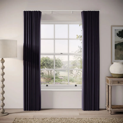 Porthcawl Curtains - Soft Velvet - Bramble Jam