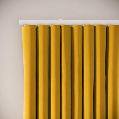 Porthcawl Curtains - Soft Velvet - Mustardseed