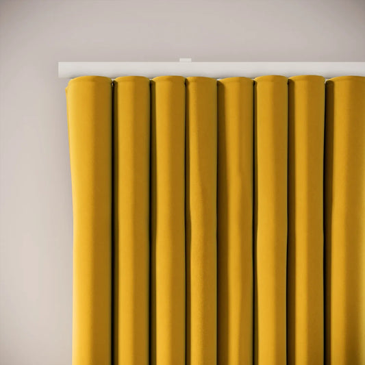 Porthcawl Curtains - Soft Velvet - Mustardseed