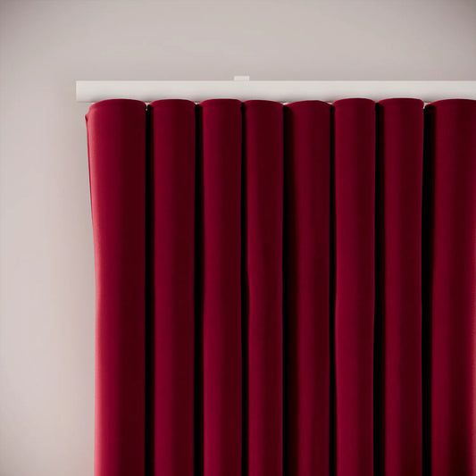 Porthcawl Curtains - Soft Velvet - Ruby Tuesday