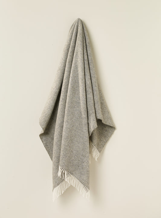 Herringbone Throw - Vintage Grey