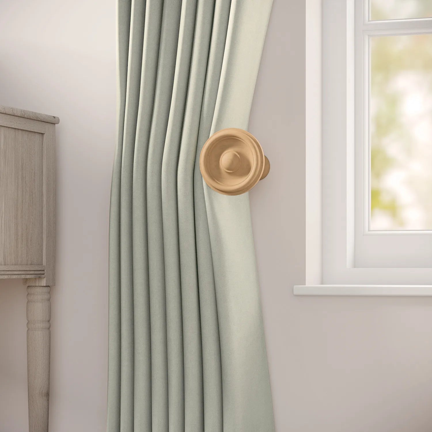 Wooden Holdback Pair - Light Oak