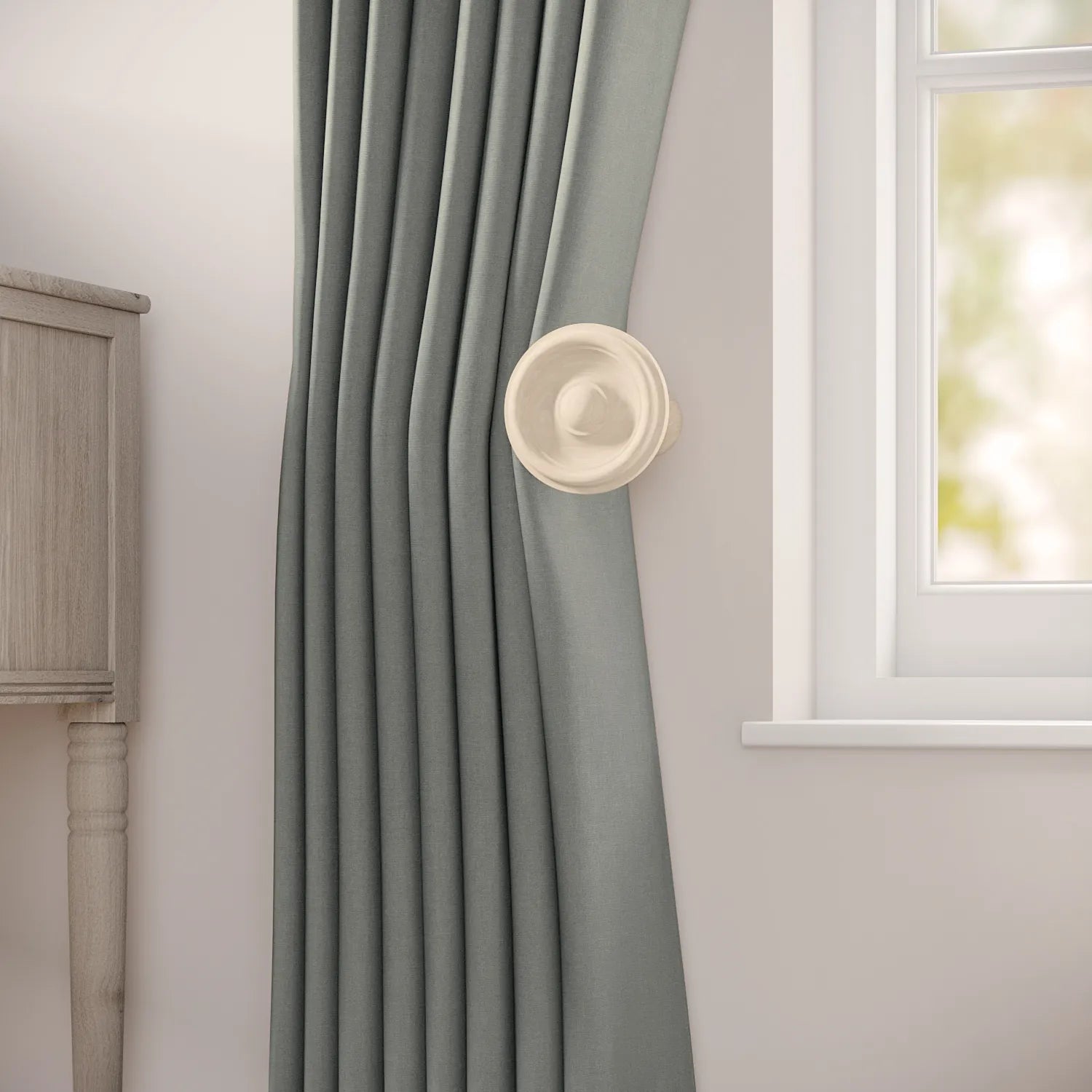 Wooden Holdback Pair - Limewash