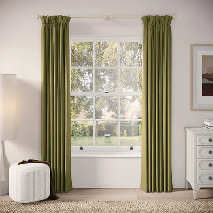 Veg Patch Curtains - Brushed Cotton - Cricket
