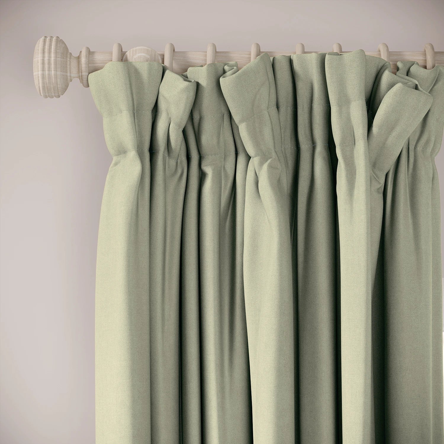 Veg Patch Curtains - Brushed Cotton - Robin's Egg