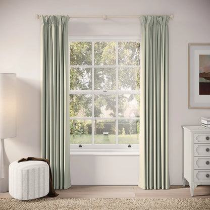 Veg Patch Curtains - Brushed Cotton - Robin's Egg