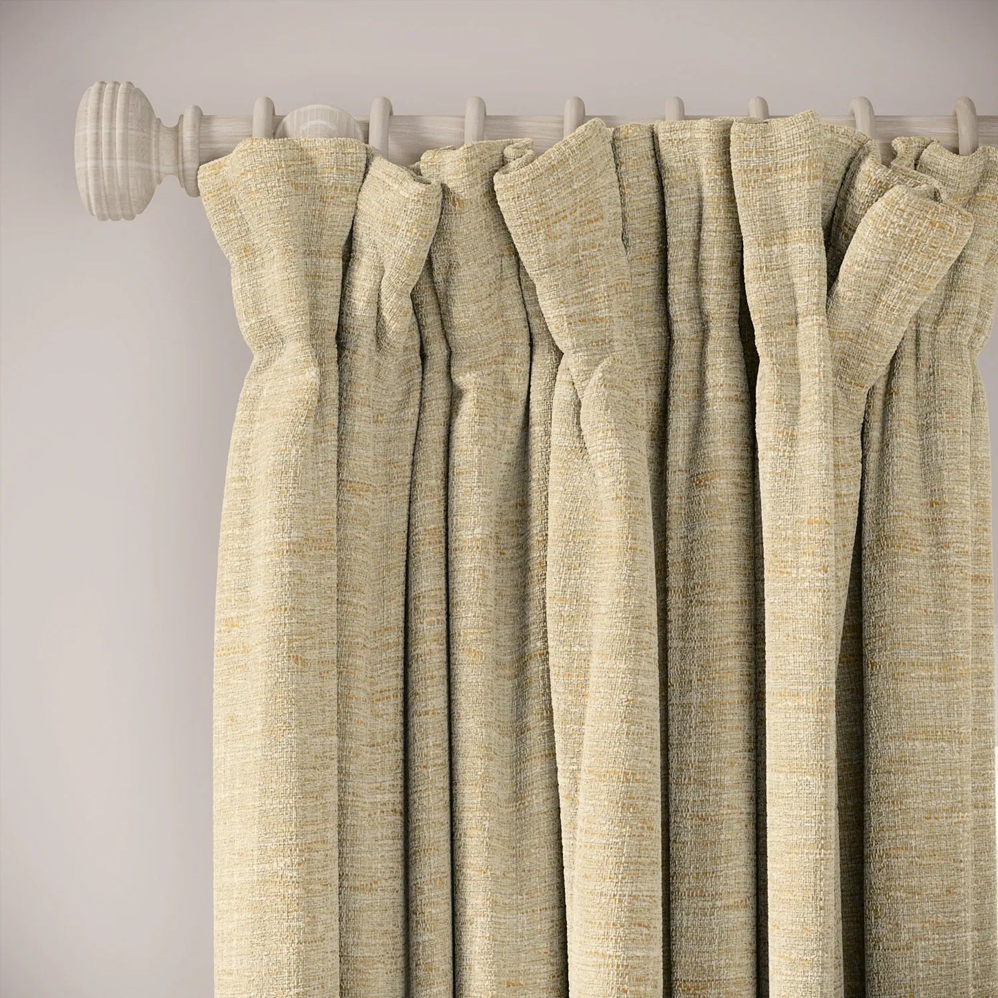 Veg Patch Curtains - Eco Boucle - Demerara