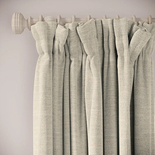 Veg Patch Curtains - Eco Boucle - Pebblish
