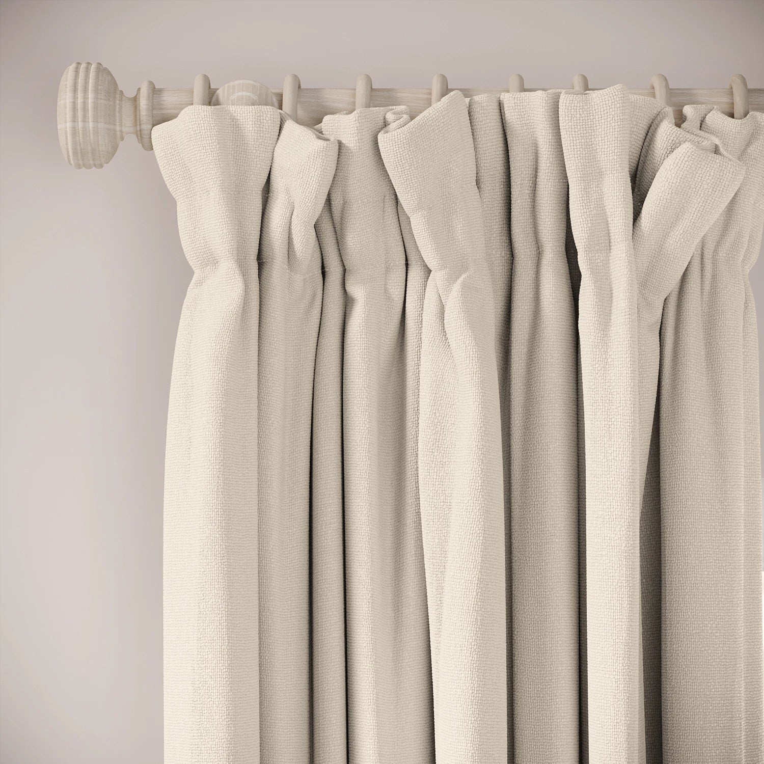 Veg Patch Curtains - Eco Weave - Macchiato