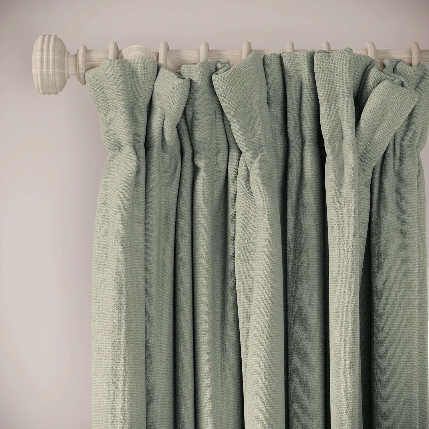 Veg Patch Curtains - Eco Weave - Tidal Pool