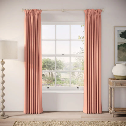 Veg Patch Curtains - Linen Blend - Lollipop