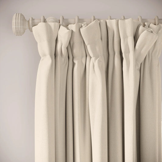 Veg Patch Curtains - Linen Blend - Ostrich Egg