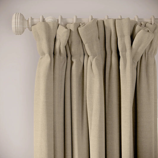 Veg Patch Curtains - Pure Linen - Biscotti