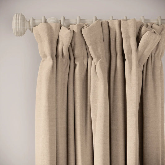 Veg Patch Curtains - Pure Linen - Conch
