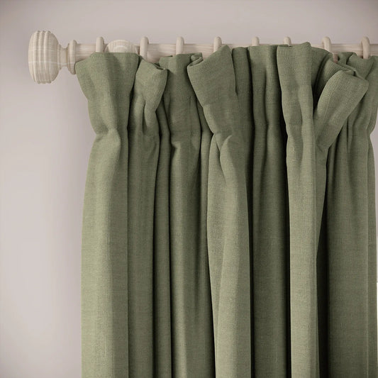 Veg Patch Curtains - Pure Linen - Herbal