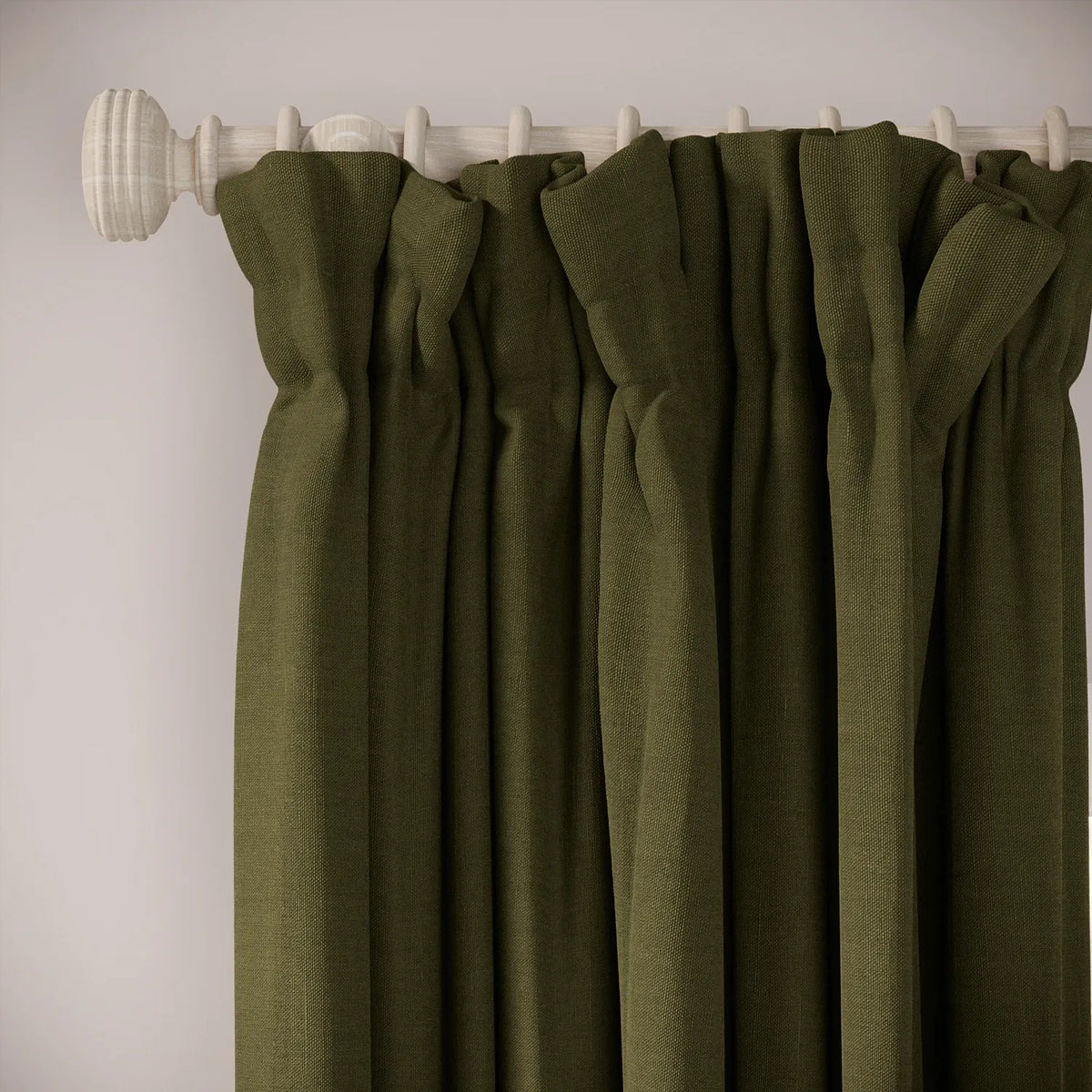 Veg Patch Curtains - Pure Linen - Mossify
