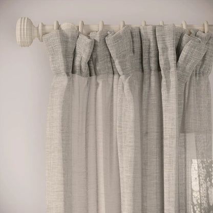 Veg Patch Curtains - Slubby Sheer - Hen of the Woods