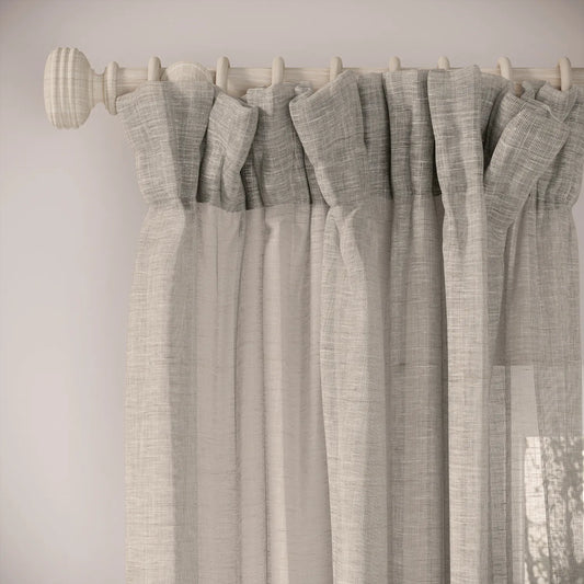 Veg Patch Curtains - Slubby Sheer - Hen of the Woods