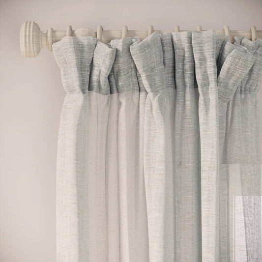 Veg Patch Curtains - Slubby Sheer - Reykjavik