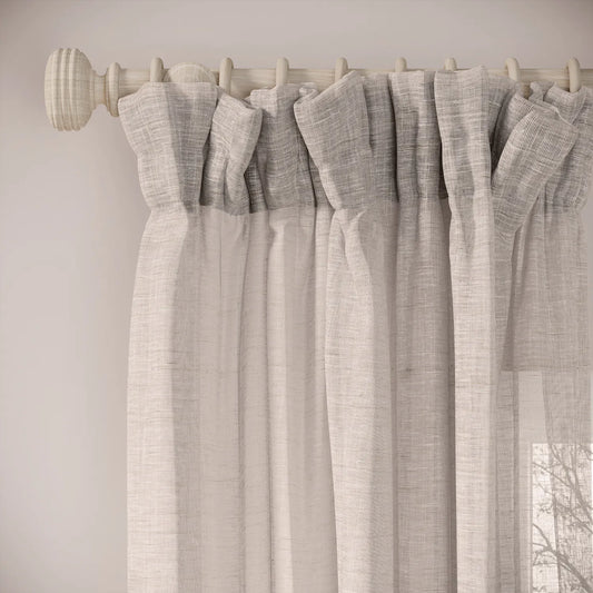 Veg Patch Curtains - Slubby Sheer - Tasteful