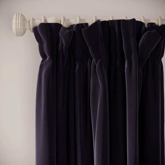 Veg Patch Curtains - Soft Velvet - Bramble Jam