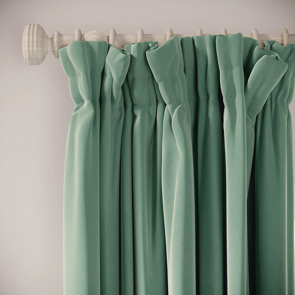 Veg Patch Curtains - Soft Velvet - Mid-horizon