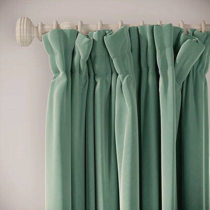 Veg Patch Curtains - Soft Velvet - Mid-horizon