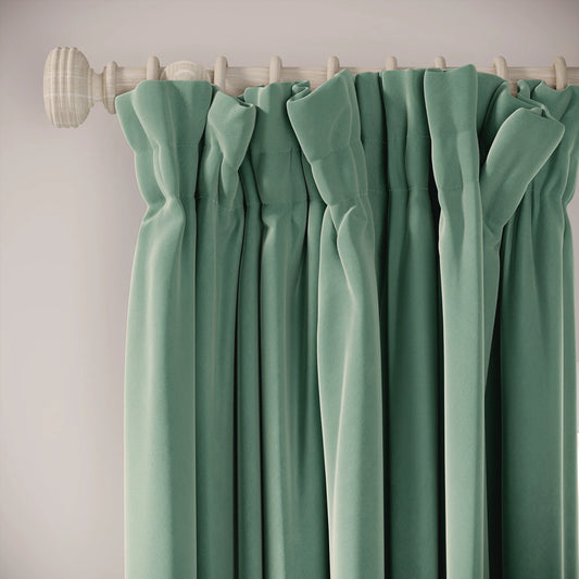 Veg Patch Curtains - Soft Velvet - Mid-horizon