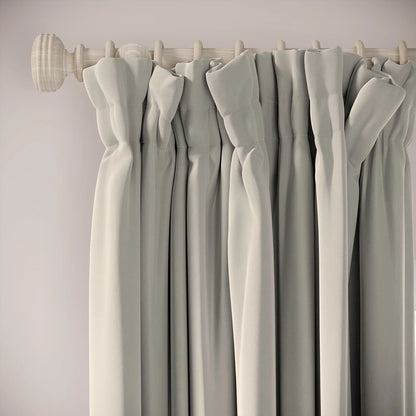 Veg Patch Curtains - Soft Velvet - Mog